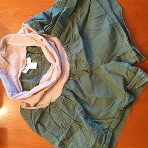 Motherhood Maternity Shorts Size XL Loden Green